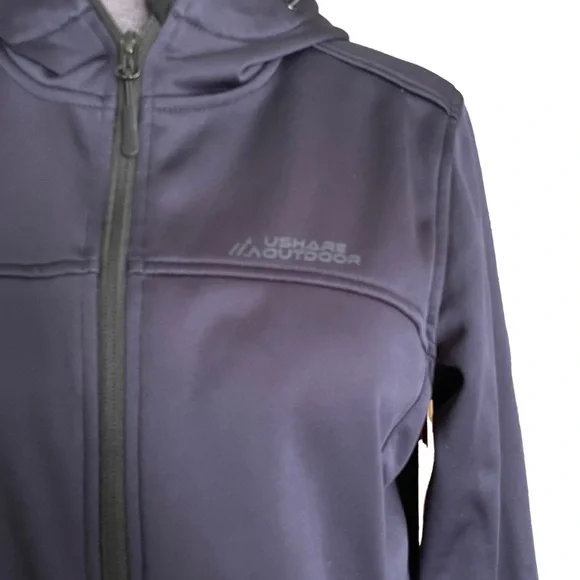 Ushare‎ Outdoor Zip Up Lightweight Jacket W/Hood Size M - Picture 2 of 6
